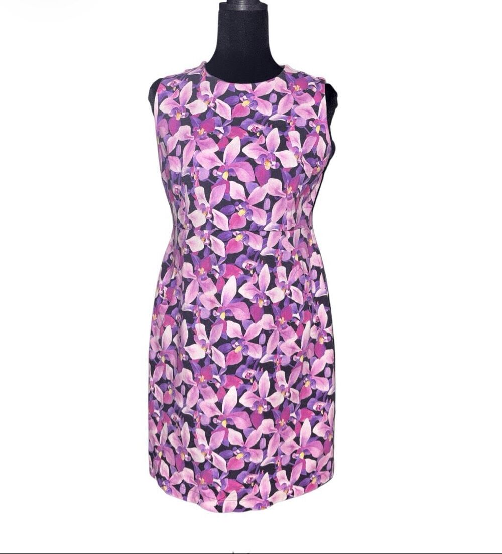 Land’s End Petite Floral Ponte Sheath Dress